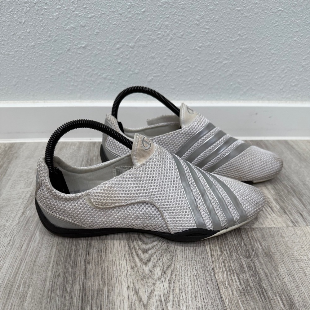 Champion Silver Metallic Stripe Slip On Comfort‎ Walking Sneakers Shoes US 8.5